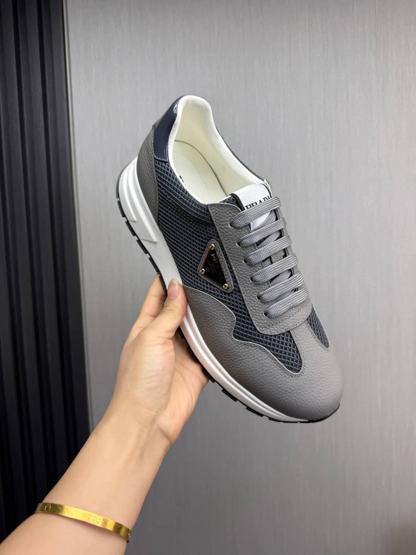 Men's shoes 💰560💰 [PRADA] Men's shoes are popular in the counter, official website is synchronized, 1 high-quality shipment ✔️Original cowhide mesh + cowhide lining, 1🆚1 replica, original sole, 38-45 (45 customized, non-refundable)